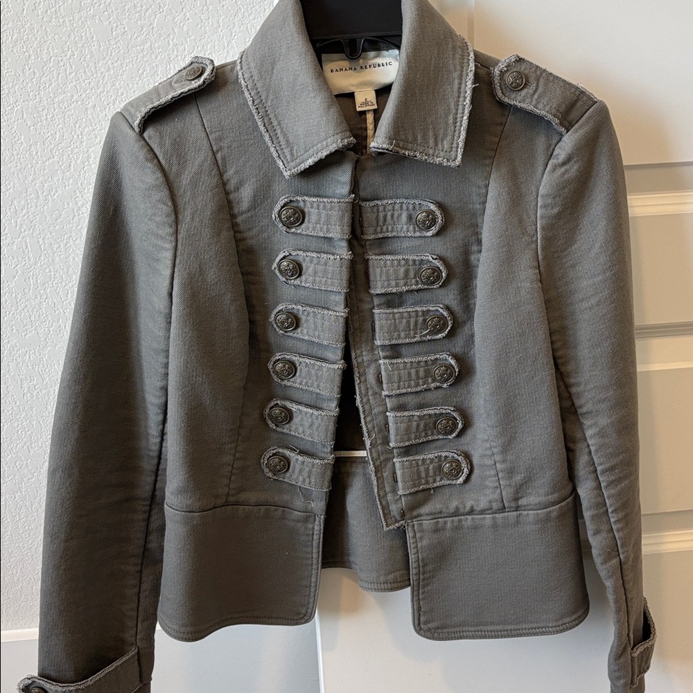 Gray Denim Banana Republic Jacket 2
